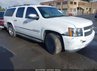 2014 CHEVROLET SUBURBAN 1500 LTZ White  Flexible Fuel 1GNSKKE79ER139252 photo #1