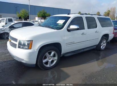 2014 CHEVROLET SUBURBAN 1500 LTZ White  Flexible Fuel 1GNSKKE79ER139252 photo #3