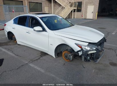 2017 INFINITI Q50 3.0T SIGNATURE EDITION White  Gasoline JN1EV7AP3HM744078 photo #1