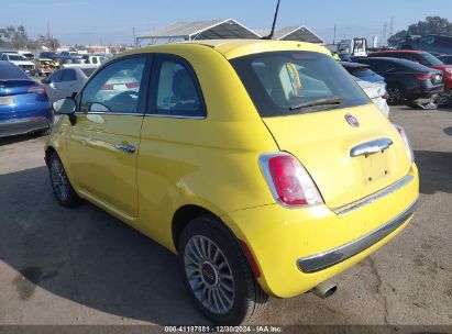 2012 FIAT 500 LOUNGE Yellow  Gasoline 3C3CFFCR4CT104074 photo #4