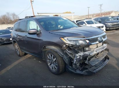 2020 HONDA PILOT AWD EX-L Gray  Gasoline 5FNYF6H57LB037993 photo #1