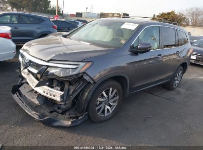 2020 HONDA PILOT AWD EX-L Gray  Gasoline 5FNYF6H57LB037993 photo #3