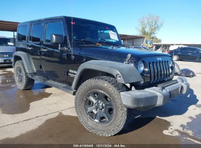 2018 JEEP WRANGLER JK UNLIMITED SPORT S 4X4 Black  Flexible Fuel 1C4HJWDG3JL904824 photo #1