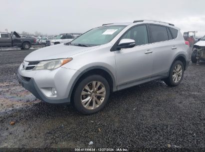 2015 TOYOTA RAV4 LIMITED Silver  Gasoline JTMZD33V085080984 photo #3