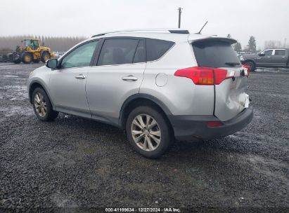 2015 TOYOTA RAV4 LIMITED Silver  Gasoline JTMZD33V085080984 photo #4