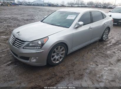 2013 HYUNDAI EQUUS SIGNATURE Silver  Gasoline KMHGH4JH4DU067794 photo #3