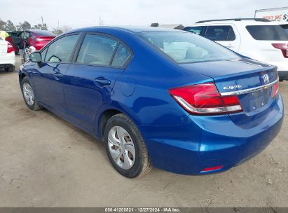 2013 HONDA CIVIC LX Blue  Gasoline 19XFB2F59DE290240 photo #4