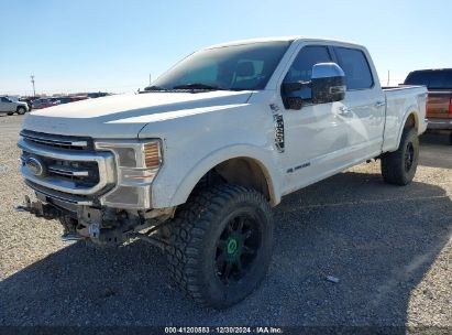 2020 FORD F-250 PLATINUM White  Diesel 1FT8W2BT9LEE26300 photo #3