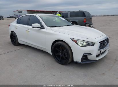 2021 INFINITI Q50 SENSORY White  Gasoline JN1EV7CP7MM701533 photo #1