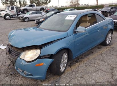 2008 VOLKSWAGEN EOS KOMFORT/TURBO Light Blue  Gasoline WVWBA71F48V029131 photo #3