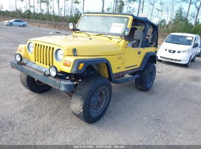 2000 JEEP WRANGLER SPORT Yellow  Gasoline 1J4FA49SXYP777592 photo #3