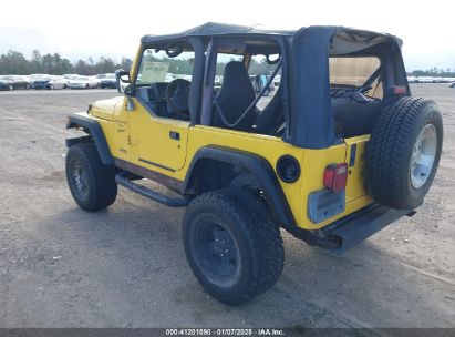 2000 JEEP WRANGLER SPORT Yellow  Gasoline 1J4FA49SXYP777592 photo #4