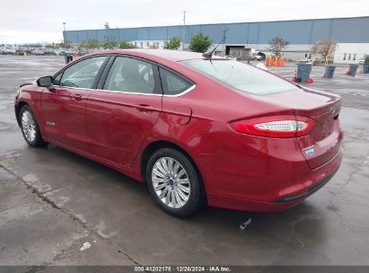 2014 FORD FUSION HYBRID SE Red  Hybrid 3FA6P0LU3ER189292 photo #4