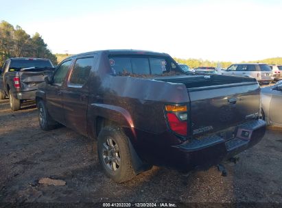 2007 HONDA RIDGELINE RTX Burgundy  Gasoline 2HJYK16397H539609 photo #4