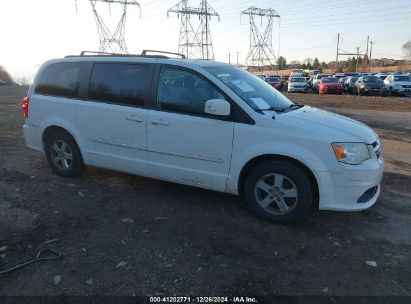 2012 DODGE GRAND CARAVAN SXT White  Flexible Fuel 2C4RDGCG6CR310838 photo #1