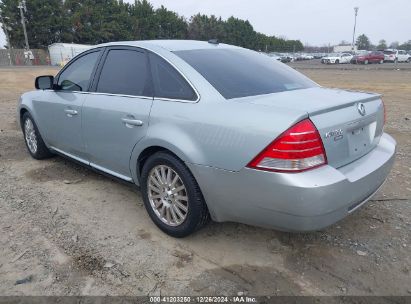 2007 MERCURY MONTEGO PREMIER Silver  Gasoline 1MEHM42107G600974 photo #4