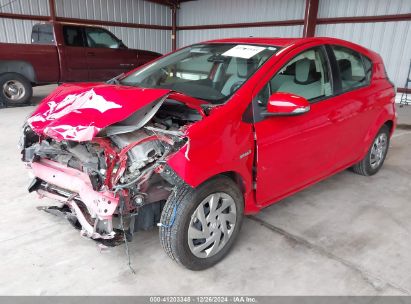 2015 TOYOTA PRIUS C ONE Red  Hybrid JTDKDTB33F1581101 photo #3