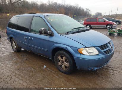 2007 DODGE GRAND CARAVAN SXT Light Blue  Gasoline 2D4GP44LX7R344878 photo #1