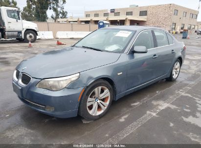 2009 BMW 528I Blue  Gasoline WBANU53529C117411 photo #3