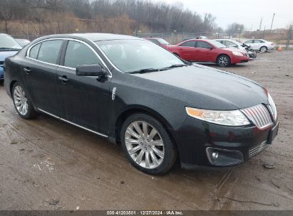 2012 LINCOLN MKS Black  Gasoline 1LNHL9ER0CG800472 photo #1