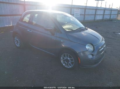 2013 FIAT 500 POP Gray  Gasoline 3C3CFFAR2DT747351 photo #1