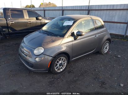 2013 FIAT 500 POP Gray  Gasoline 3C3CFFAR2DT747351 photo #3