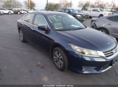 2015 HONDA ACCORD LX Blue  Gasoline 1HGCR2F30FA113192 photo #1