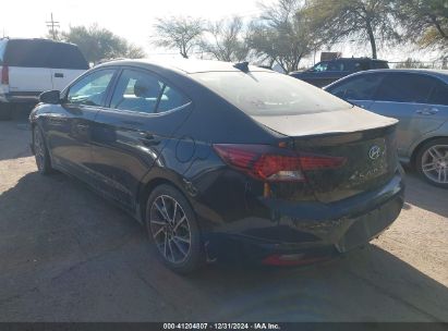 2020 HYUNDAI ELANTRA LIMITED Black  Gasoline KMHD84LF2LU925437 photo #4