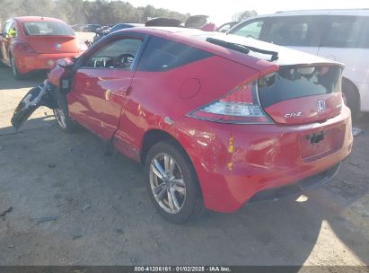 2011 HONDA CR-Z EX Red  Hybrid JHMZF1C61BS005192 photo #4