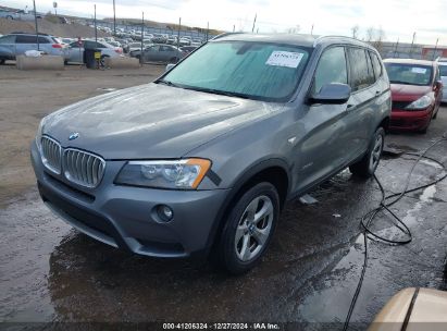 2012 BMW X3 XDRIVE28I Gray  Gasoline 5UXWX5C52CL728902 photo #3