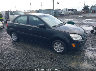 2008 KIA RIO LX Black  Gasoline KNADE123386427193 photo #1