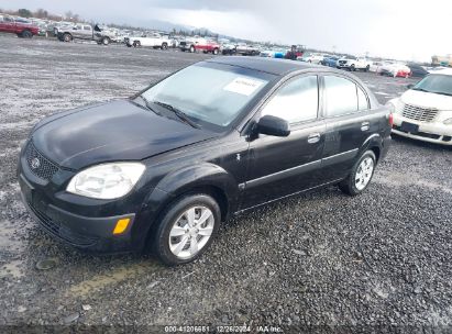 2008 KIA RIO LX Black  Gasoline KNADE123386427193 photo #3