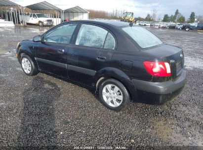 2008 KIA RIO LX Black  Gasoline KNADE123386427193 photo #4