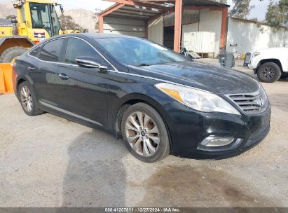 2013 HYUNDAI AZERA Black  Gasoline KMHFG4JG8DA215937 photo #1