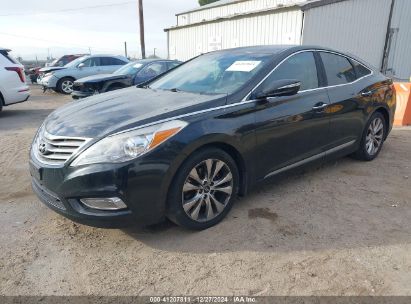 2013 HYUNDAI AZERA Black  Gasoline KMHFG4JG8DA215937 photo #3