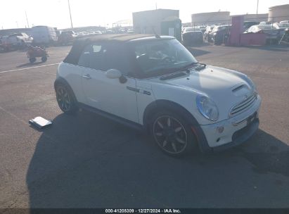 2008 MINI COOPER S White  Gasoline WMWRH33508TL97483 photo #1