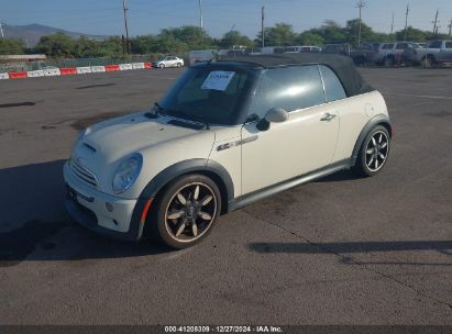 2008 MINI COOPER S White  Gasoline WMWRH33508TL97483 photo #3