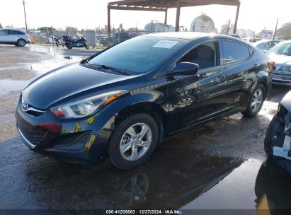 2014 HYUNDAI ELANTRA SE Black  Gasoline 5NPDH4AE9EH533728 photo #3