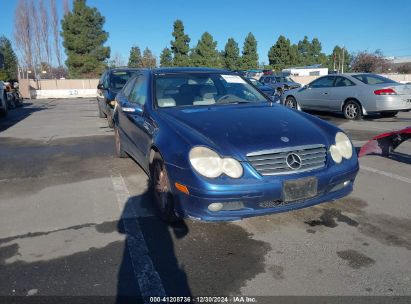 2002 MERCEDES-BENZ C 230K SPORT COUPE Blue  Gasoline WDBRN47J42A360866 photo #1