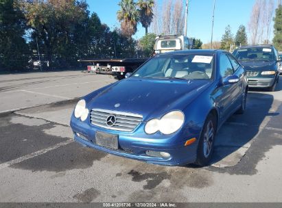 2002 MERCEDES-BENZ C 230K SPORT COUPE Blue  Gasoline WDBRN47J42A360866 photo #3