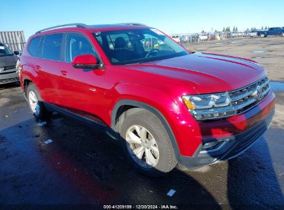 2018 VOLKSWAGEN ATLAS 3.6L V6 SEL Red  Gasoline 1V2ER2CA4JC593422 photo #1