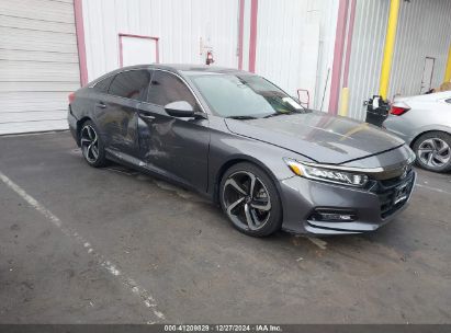 2018 HONDA ACCORD SPORT Gray  Gasoline 1HGCV1F38JA133088 photo #1