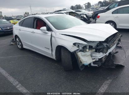 2015 FORD FUSION HYBRID TITANIUM White  Hybrid 3FA6P0RU3FR247118 photo #1