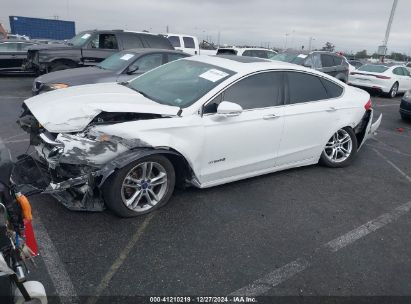 2015 FORD FUSION HYBRID TITANIUM White  Hybrid 3FA6P0RU3FR247118 photo #3