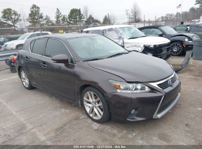 2014 LEXUS CT 200H Purple  Hybrid JTHKD5BH1E2190771 photo #1