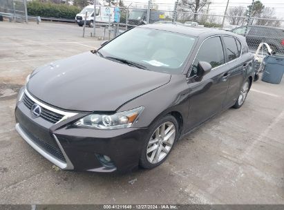 2014 LEXUS CT 200H Purple  Hybrid JTHKD5BH1E2190771 photo #3