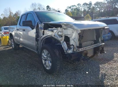 2022 CHEVROLET SILVERADO 1500 LTD 2WD DOUBLE CAB STANDARD BED CUSTOM Silver  Gasoline 1GCRWBEK5NZ205649 photo #1