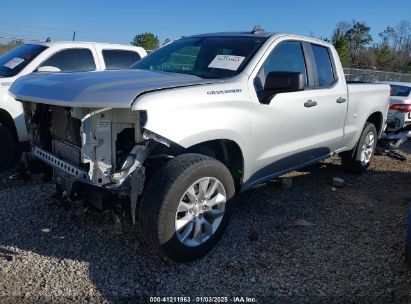 2022 CHEVROLET SILVERADO 1500 LTD 2WD DOUBLE CAB STANDARD BED CUSTOM Silver  Gasoline 1GCRWBEK5NZ205649 photo #3