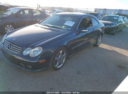 2003 MERCEDES-BENZ CLK 500 Black  Gasoline WDBTJ75J63F038563 photo #3