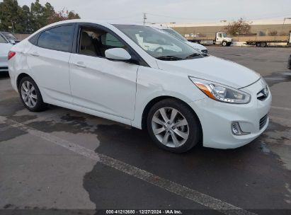 2014 HYUNDAI ACCENT GLS White  Gasoline KMHCU4AE8EU747926 photo #1